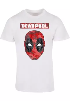 Классическая футболка ABSOLUTE CULT Shirt Deadpool - Camo Head, белый