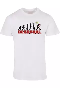 Классическая футболка ABSOLUTE CULT Shirt Deadpool - Evolution, белый