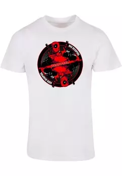 Классическая футболка ABSOLUTE CULT Shirt Deadpool - Good Bad, белый