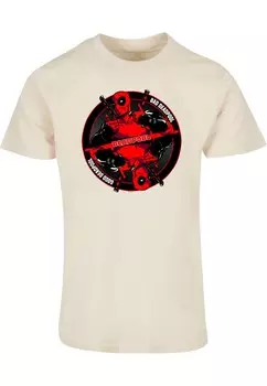 Классическая футболка ABSOLUTE CULT Shirt Deadpool - Good Bad, светло-бежевый
