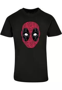 Классическая футболка ABSOLUTE CULT Shirt Deadpool - Head Of Roses, черный