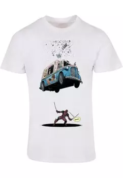 Классическая футболка ABSOLUTE CULT Shirt Deadpool - Ice Cream, белый