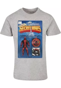 Классическая футболка ABSOLUTE CULT Shirt Deadpool - Secret Wars Action Figure, пятнистый серый