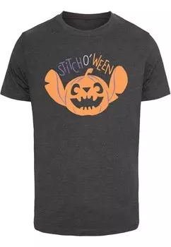 Классическая футболка ABSOLUTE CULT Shirt Disney Lilo & Stitch - Halloween Stitch O Ween, антрацит