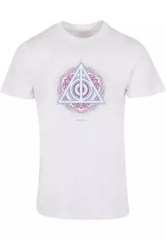 Классическая футболка ABSOLUTE CULT Shirt Harry Potter - Neon Deathly Hallow, белый