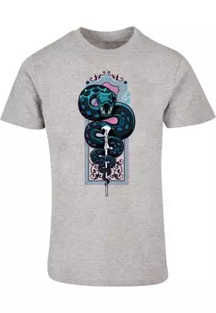 Классическая футболка ABSOLUTE CULT Shirt Harry Potter - Neon Basilisk, серый