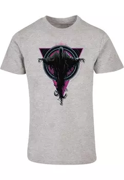 Классическая футболка ABSOLUTE CULT Shirt Harry Potter - Neon Dementors, пятнистый серый