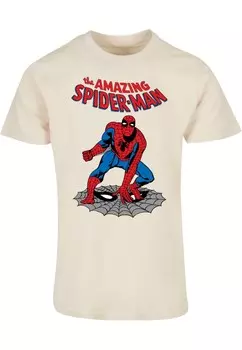 Классическая футболка ABSOLUTE CULT Shirt Marvel Universe - The Amazing Spider-Man, экрю
