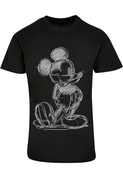 Классическая футболка ABSOLUTE CULT Shirt Mickey Mouse - Sketch Kick, черный