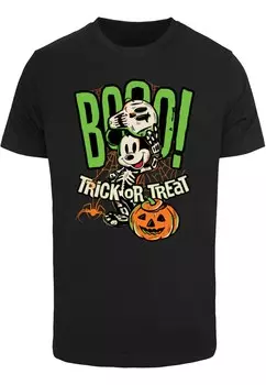 Классическая футболка ABSOLUTE CULT Shirt Mickey Mouse - Halloween Booo Trick Or Treat, черный
