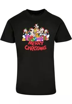 Классическая футболка ABSOLUTE CULT Shirt Mickey Mouse And Friends - Christmas, черный