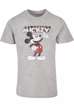 Классическая футболка ABSOLUTE CULT Shirt Mickey Mouse - Presents, серый