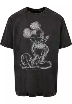 Классическая футболка ABSOLUTE CULT Shirt Mickey Mouse - Sketch Kick, черный