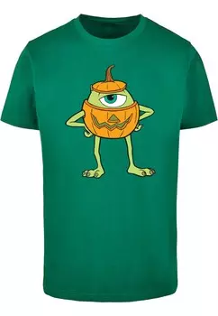 Классическая футболка ABSOLUTE CULT Shirt Mike Halloween Pumpkin, цвет light green/dark green
