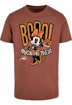 Классическая футболка ABSOLUTE CULT Shirt Minnie Mouse - Halloween Booo Trick Or Treat, цвет pueblo