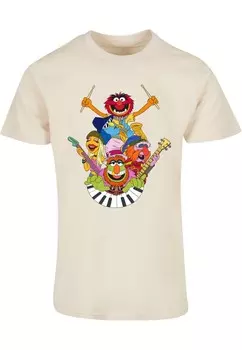 Классическая футболка ABSOLUTE CULT Shirt Muppets - Dr. Teeth and The Electric Mayhem, бежевый