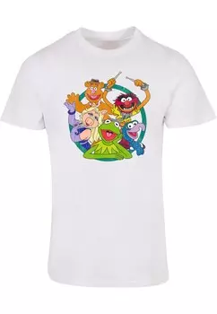 Классическая футболка ABSOLUTE CULT Shirt Muppets - Group Circle, белый