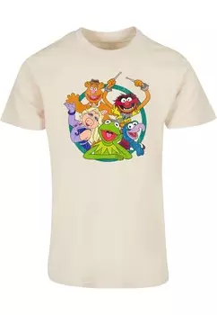 Классическая футболка ABSOLUTE CULT Shirt Muppets - Group Circle, песочный