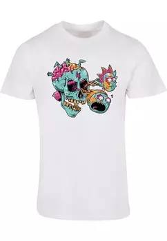 Классическая футболка ABSOLUTE CULT Shirt Rick And Morty - Eyeball Skull, белый