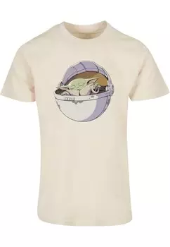Классическая футболка ABSOLUTE CULT Shirt Star Wars - The Mandalorian, бежевый
