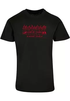 Классическая футболка ABSOLUTE CULT Shirt Stranger Things - Flames, черный