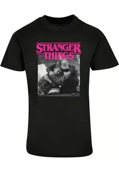 Классическая футболка ABSOLUTE CULT Shirt Stranger Things - Square Photo, черный