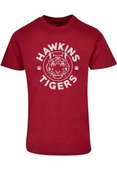 Классическая футболка ABSOLUTE CULT Shirt Stranger Things - Hawkins Tiger, красный
