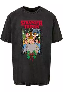 Классическая футболка ABSOLUTE CULT Shirt Stranger Things - Christmas Poster, черный