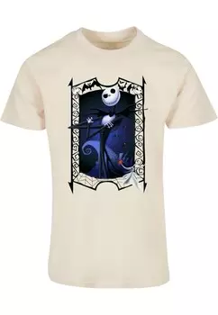 Классическая футболка ABSOLUTE CULT Shirt The Nightmare Before Christmas - Pumpkin King, песочный