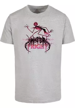 Классическая футболка ABSOLUTE CULT Shirt The Nightmare Before Christmas - Master Fright, цвет grey/mottled grey