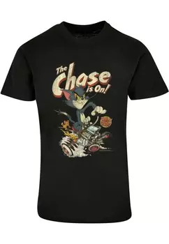 Классическая футболка ABSOLUTE CULT Shirt Tom and Jerry - The Chase Is On, черный