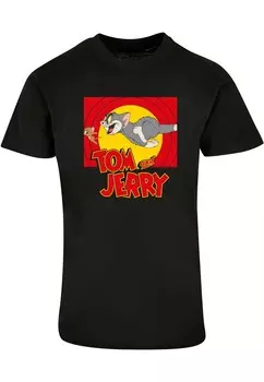 Классическая футболка ABSOLUTE CULT Shirt Tom and Jerry - Chase Scene, черный