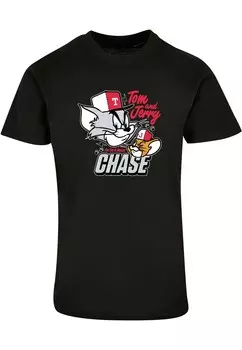 Классическая футболка ABSOLUTE CULT Shirt Tom and Jerry - Chase, черный