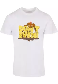 Классическая футболка ABSOLUTE CULT Shirt Tom And Jerry - Don t Even, белый