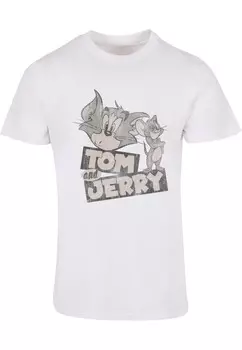 Классическая футболка ABSOLUTE CULT Shirt Tom And Jerry - Cartoon, белый