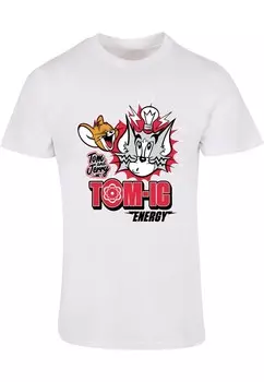 Классическая футболка ABSOLUTE CULT Shirt Tom And Jerry - Tomic Energy, белый