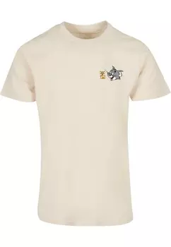 Классическая футболка ABSOLUTE CULT Shirt Tom And Jerry - Classic Heads, песочный