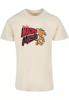 Классическая футболка ABSOLUTE CULT Shirt Tom And Jerry - Macho Mouse, песочный