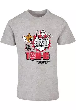 Классическая футболка ABSOLUTE CULT Shirt Tom and Jerry - Tomic Energy, серый