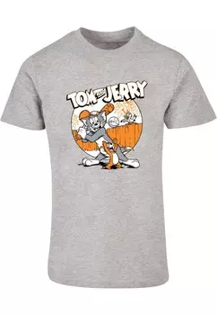 Классическая футболка ABSOLUTE CULT Shirt Tom and Jerry - Baseball, цвет grey/smoke grey