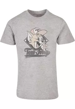Классическая футболка ABSOLUTE CULT Shirt Tom and Jerry - Baseball Caps, цвет dark grey/mottled grey
