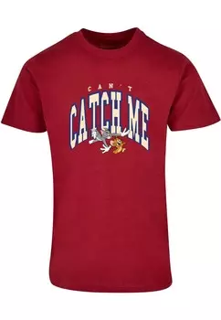 Классическая футболка ABSOLUTE CULT Shirt Tom And Jerry - Can t Catch, бордовый