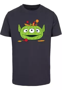 Классическая футболка ABSOLUTE CULT Shirt Toy Story - Alien Halloween Pumpkin Basket, темно-синий