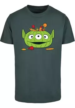 Классическая футболка ABSOLUTE CULT Shirt Toy Story - Alien Halloween Pumpkin Basket, темно-зеленый