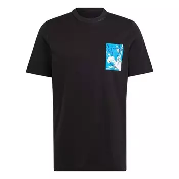 Классическая футболка ADIDAS ORIGINALS Shirt Adventure Graphic, черный