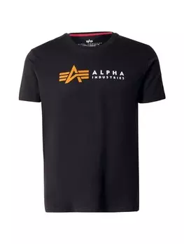 Классическая футболка ALPHA INDUSTRIES Shirt, черный