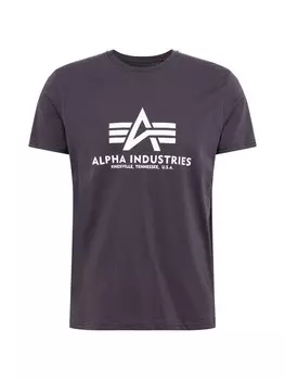 Классическая футболка ALPHA INDUSTRIES Shirt, темно-серый