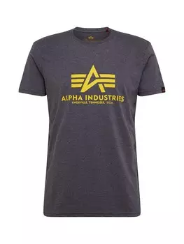 Классическая футболка ALPHA INDUSTRIES Shirt, темно-серый