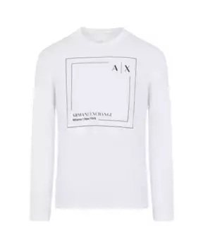 Классическая футболка Armani Exchange, белый