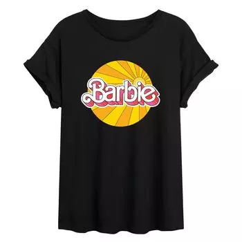 Классическая футболка Barbie с логотипом Sunburst для юниоров Licensed Character
